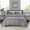 2 Piece Quilt Set Grey Twin Twin Xl Twin Grey Cotton