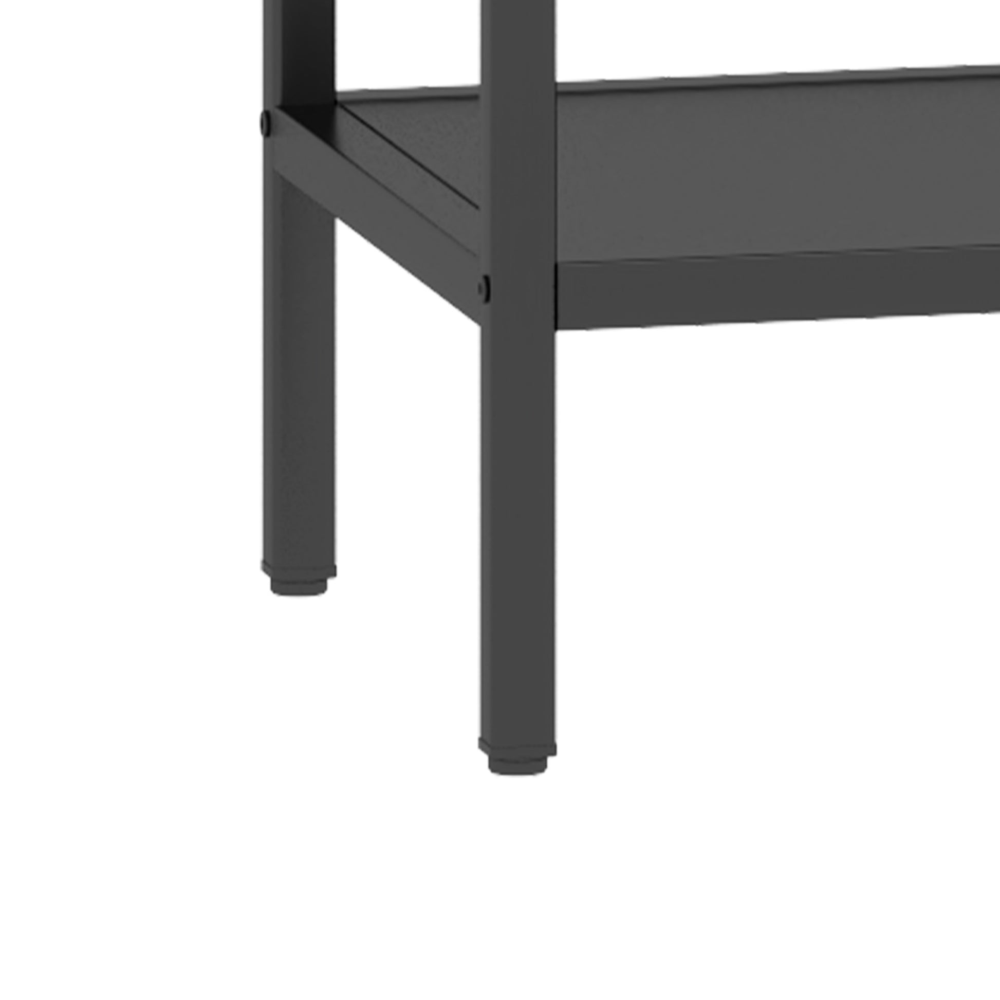 Modern Storage Shelf With 4 Compartments & Metal Legs, Freestanding Organizer,Book Shelves Display Shelves For Living Room, Bedroom, Home Office 4 Black Standard Primary Living Space Open Back Metal