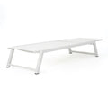 Myers Chaise Lounge Mp2 White Metal Mesh