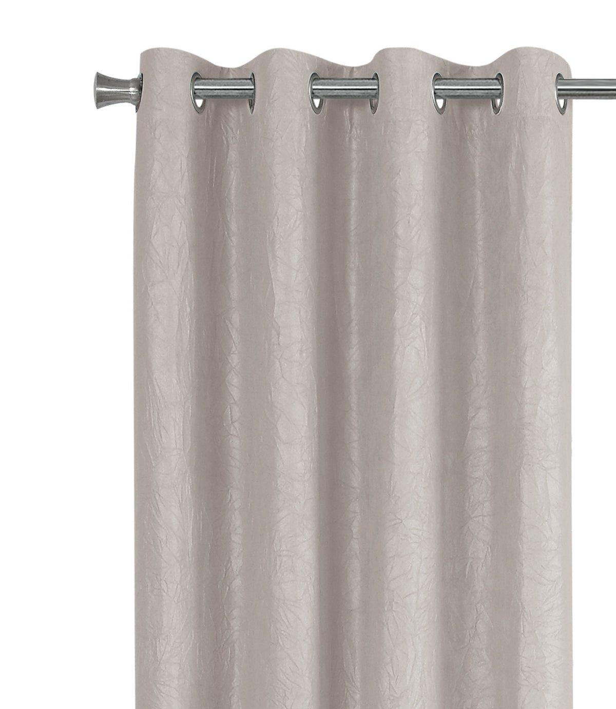 Curtain Panel, 2Pcs Set, 54"W X 95"L, Room Darkening, Grommet, Living Room, Bedroom, Kitchen, Beige Micro Suede, Contemporary, Modern Ivory Polyester