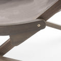Nikki Beach Sling Chair Grey Set Of 2 Grey Wood