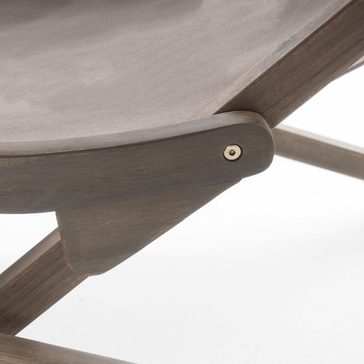Nikki Beach Sling Chair Grey Set Of 2 Grey Wood