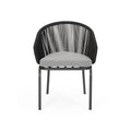 Candlewood Chair Black Woven Rope