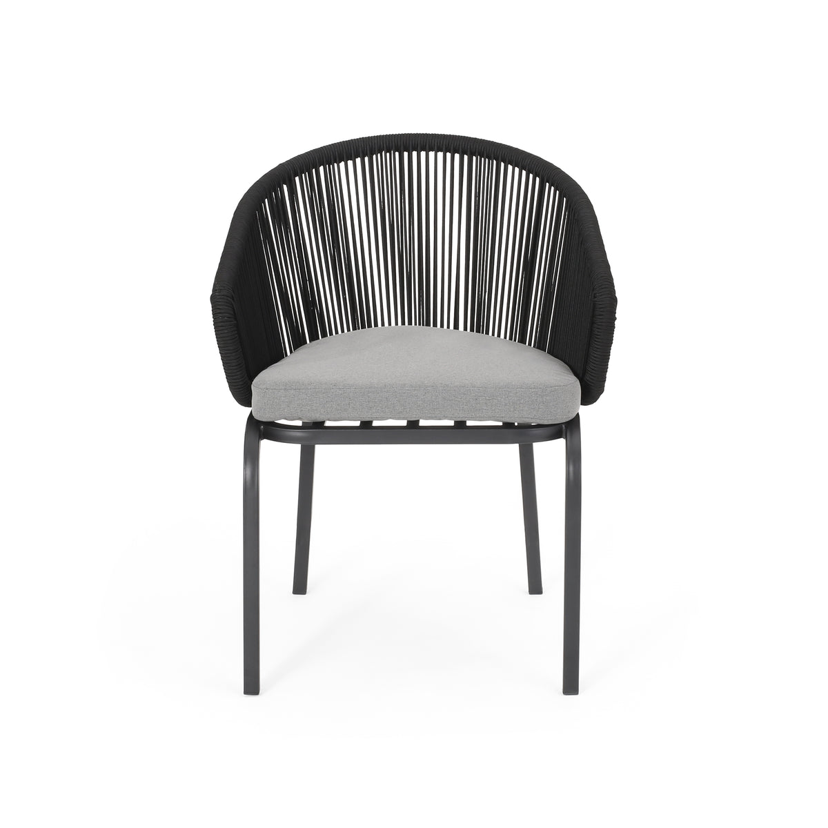 Candlewood Chair Black Woven Rope