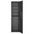 Didital Touch Panel In Wall Safe,Hidden Wall Safe For Rifles And Pistols With Adjustable Shelves,Assembled Storege Safe For Firearm And Valuables Black Digital Black Steel
