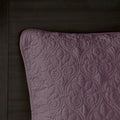 Reversible Quilt Set Purple Full Queen Purple Cotton