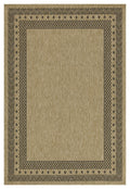 Earth Gc Ntl1006 Jute Black 7 Ft. 10 In. X 10 Ft. 3 In. Indoor Outdoor Area Rug Natural Black Polyester Polypropylene