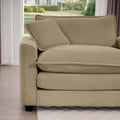 Modern Living Room Sofa Two Piece Set, Suitable For Living Room And Bedroom Sofa Set, Consists Of A Single Seat And A 3 Seater Sofas, Tan Corduroy Tan Corduroy 3 Seat