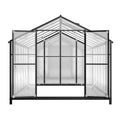 8' X 12' Outdoor Greenhouse, Heavy Duty Polycarbonate Greenhouse, Large Walk In Greenhouse With Double Doors And Two Ventilation Windows, Aluminum Greenhouse For Outdoor Greenhouse Garden Backyard