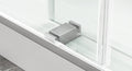 56 To 60'' W X 76'' H Frameless Shower Door, Double Sliding Shower Door With Premium 3 8'' 10Mm Thick Tempered Glass, Stainless Steel, Brushed Nickel Brushed Nickel Bathroom Modern Tempered Glass