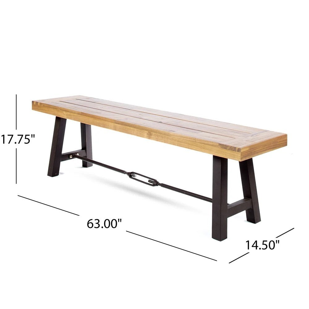 Catriona 3 Piece Wood Outdoor Dining Set Teak Acacia Wood