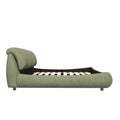 Queen Size Luxury Upholstered Platform Bed With Oversized Padded Backrest And Solid Wood Frame,Suitable For Multiple Heights Of Mattresses,Green Old Sku:W1885S00018 Box Spring Not Required Queen Green Wood Pine Solid Wood