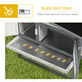 Pawhut Large Rabbit Hutch Outdoor, 2 Tier 61
