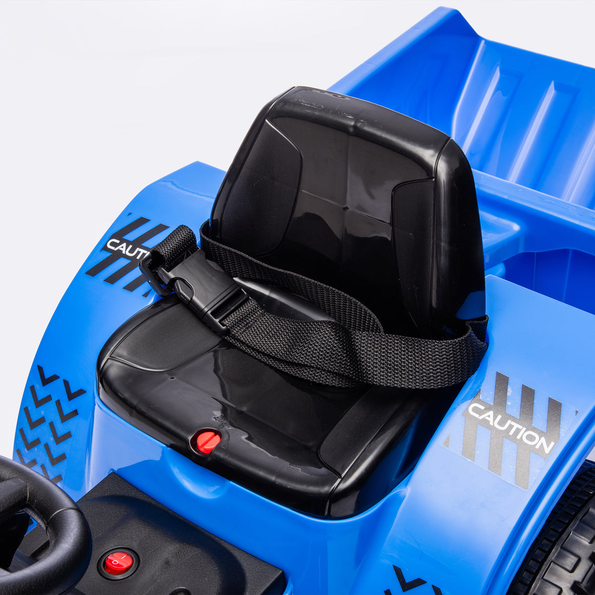 12V Kids Ride On Electric Tractor Black Knight,Kids Ride On Toy.2Wd,Non Skid Tires, Steering Wheel, Foot Pedal,With Removable Storage Tug,Light,Bluetooth,Music,Mp3,Usb,Power Display For Kids Aged 2 3. Blue 50 99 Lbs Polypropylene