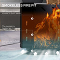 Outsunny Smokeless Fire Pit, 19