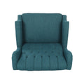 One And Half Seater Recliner Teal Fabric