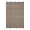 8X10 Mocha Geometric Indoor Outdoor Area Rug Mocha Polypropylene