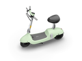Electric Scooter With Foldable Seat W 35 Miles Operating Range & 15.5Mph Max Speed Green Green Aluminum