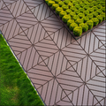 27 Pack Plastic Interlocking Deck Tiles 12
