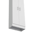 Dawson Pantry Cabinet With Sleek 5 Shelf Storage White White Kitchen Contemporary Pine Particle Board Engineered Wood
