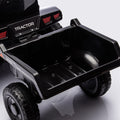 12V Kids Ride On Electric Tractor Black Knight,Kids Ride On Toy.2Wd,Non Skid Tires, Steering Wheel, Foot Pedal,With Removable Storage Tug,Light,Bluetooth,Music,Mp3,Usb,Power Display For Kids Aged 2 3. Black 50 99 Lbs Polypropylene