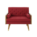 Club Chair Red Fabric