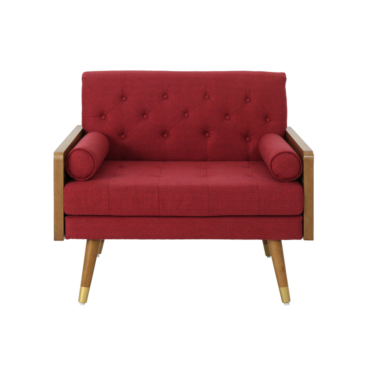 Club Chair Red Fabric