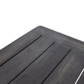 Acacia Wood Outdoor Loveseat And Coffee Table Set With Cushions, Dark Gray Yes Grey Seats 4 Sofa Seating Groups Foam Acacia Wood