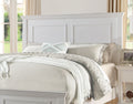 White Color Queen Size Bed Bedroom Furniture High Panel Headboard Footboard Plywood 1Pc Bedframe Box Spring Required Queen White Wood Bedroom Contemporary,Modern,Transitional,Ultra Modern Rubberwood Bed Frame Particle Board,Plywood