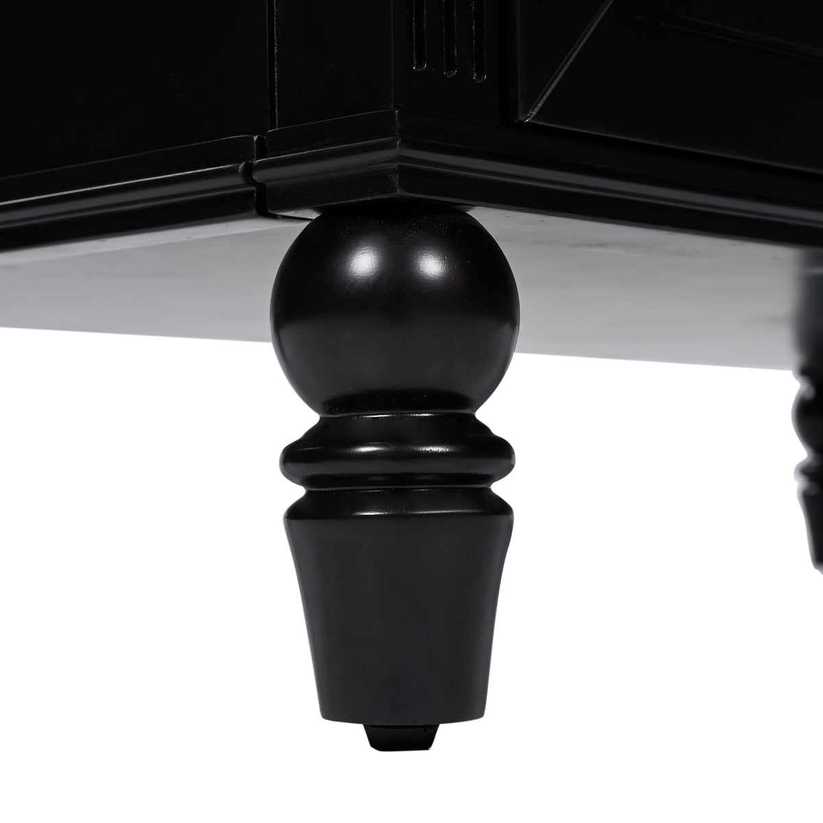 36" Bathroom Vanity With Sink, Black Bathroom Cabinet With Drawers, Solid Frame And Mdf Board, One Package Black Solid Wood Mdf