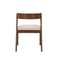 Walnut Finish Dining Chairs 2Pc Set Upholstered Back And Seat Cushion Modern Dining Kitchen Furniture 1Pc Walnut Dining Room Contemporary Wood