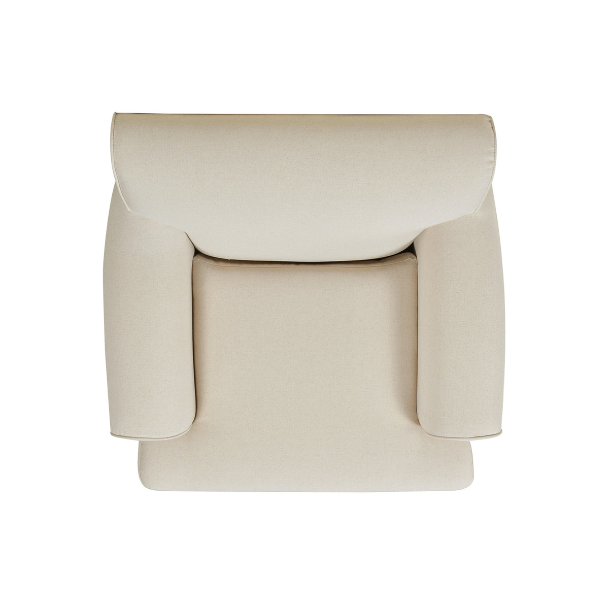 Alana 38" Lawson Accent Arm Chair Metal Casters, Light Beige Linen Beige Foam Linen