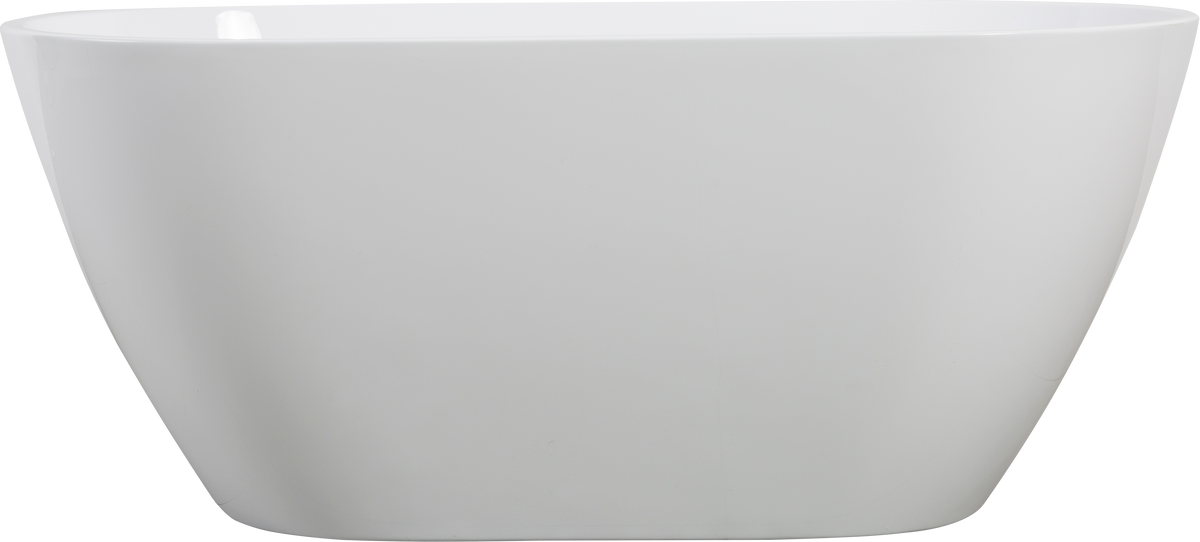 Freestanding Acrylic Soaking Bathtub With Chrome Overflow And Drain, Self Leveling Legs Flexible Hose Easy Installation, 24A09 60 Gloss White Bathroom Freestanding Tubs Acrylic