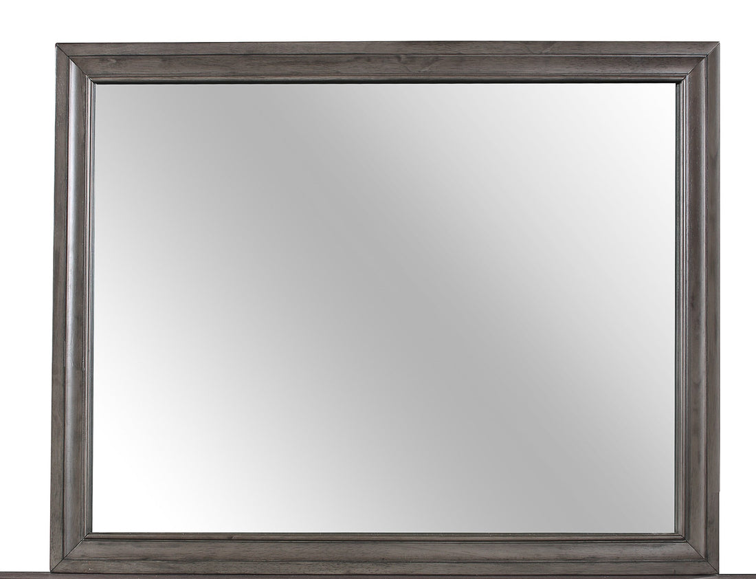 Ryder Sparkle Grey Mirror Gray Solid Wood Mdf