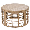 7 Pieces Outdoor Patio Furniture, All Weather Rattan Sectional Sofa Set With Thick Cushions And Pillows, Freely Combined Conversation Sets For Garden, Backyard, Balcony, Beige Yes Complete Patio Set Beige Seats 6 Garden & Outdoor Complete Patio Sets Foam