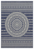 Sunshine Gc Har2016 Blue 7 Ft. 10 In. X 10 Ft. 3 In. Indoor Outdoor Area Rug Blue Polyester Polypropylene