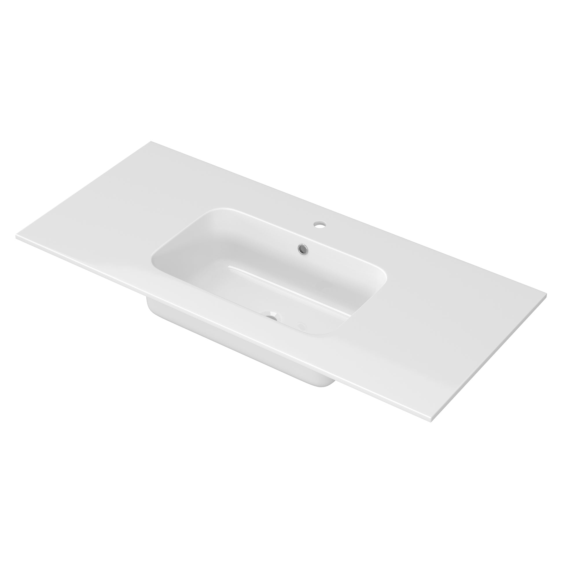 48 Inch Solid Surface Vanity Top With Sink Drop In Countertop For Bathroom Kitchen Cabinet 1 Faucet Hole Not Include Cabinet White Bathroom Luxury,Modern Solid Surface Solid Surface