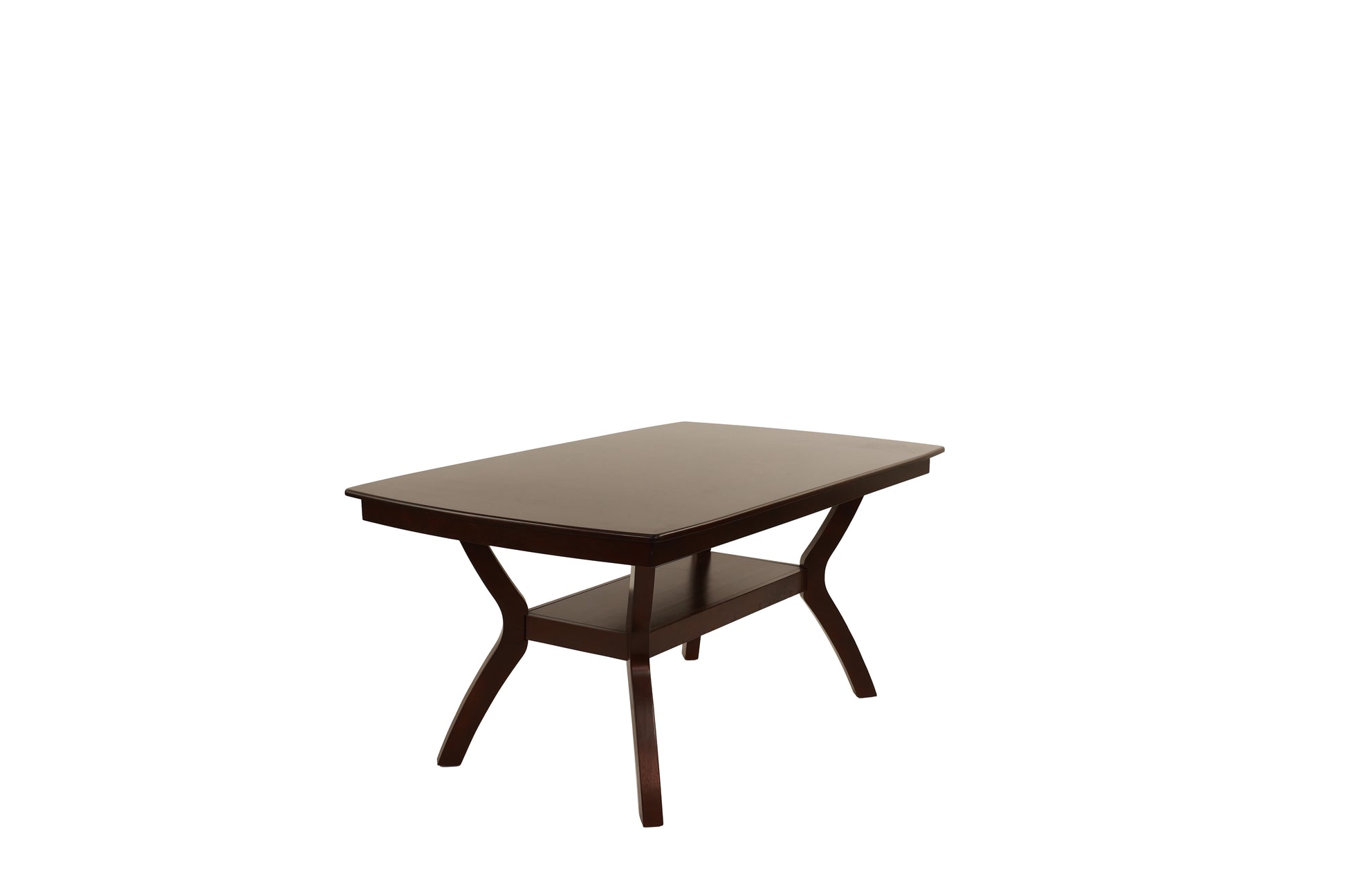 Formal Look Dining Table W Shelve And 6X Side Chairs Solidwood Espresso Finish 7Pc Set Dining Room Furniture Espresso Wood Dining Room Solid Wood Rubberwood Rectangular Dining Table With Chair Wood Espresso Solid Back Seats 6