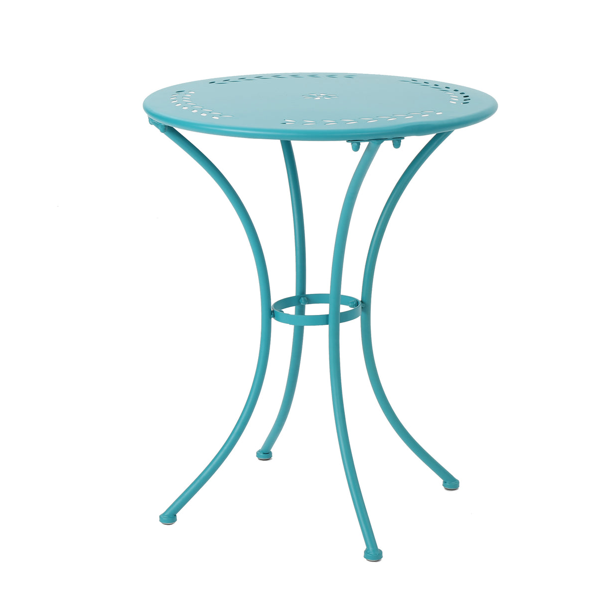 Lourdes 3 Pc Kd Metal Set Teal Iron