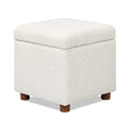 Ivory White Boucle, Ivory White Boucle White Foam Boucle