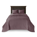 Reversible Quilt Set Purple Full Queen Purple Cotton