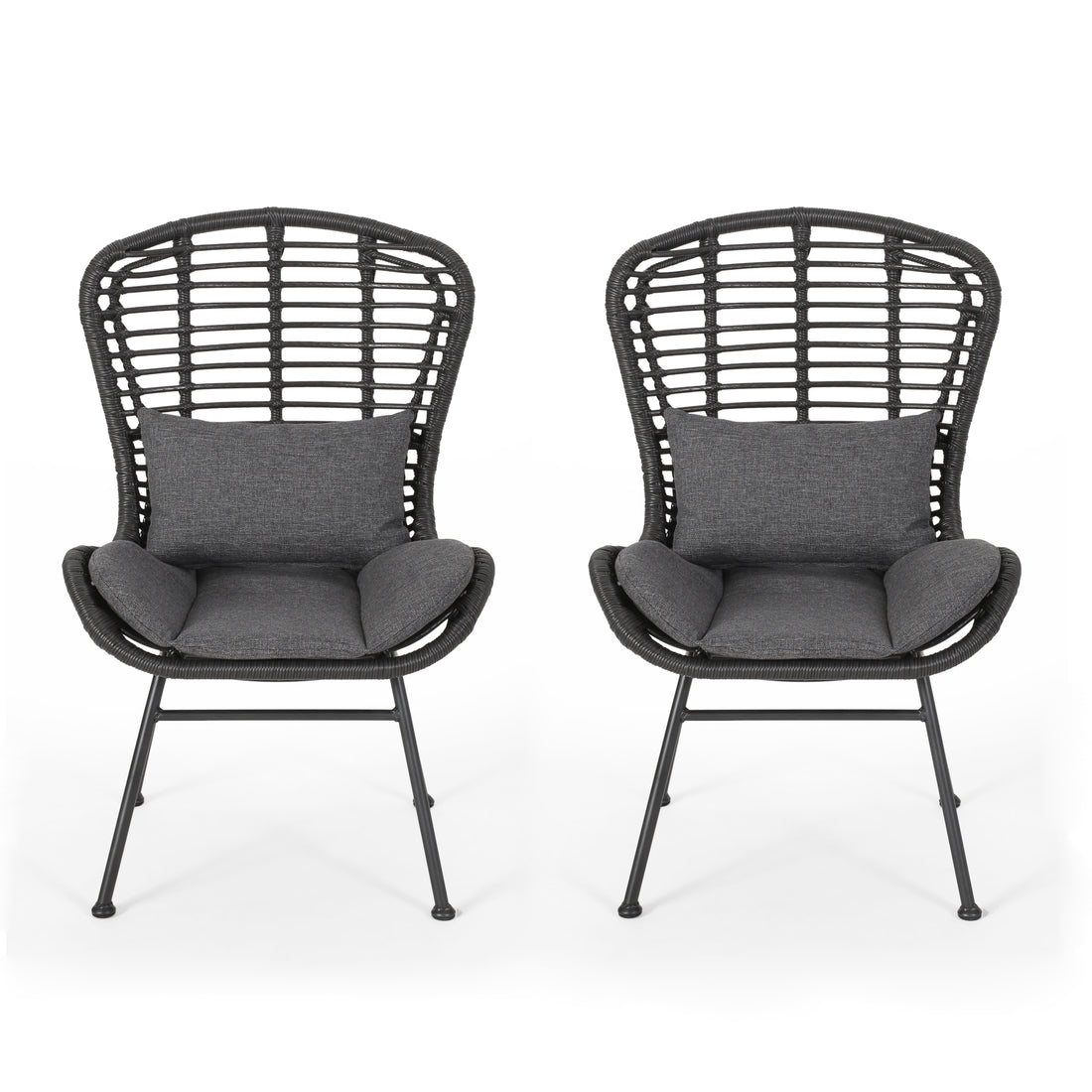 La Habra Chair Grey Iron Plastic