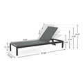 Cape Coral Kd Chaise Lounge Blk Mp2 Set Of 2 Black Gray Mesh