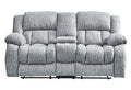 Stonic Grey Console Reclining Seat Gray Fabric