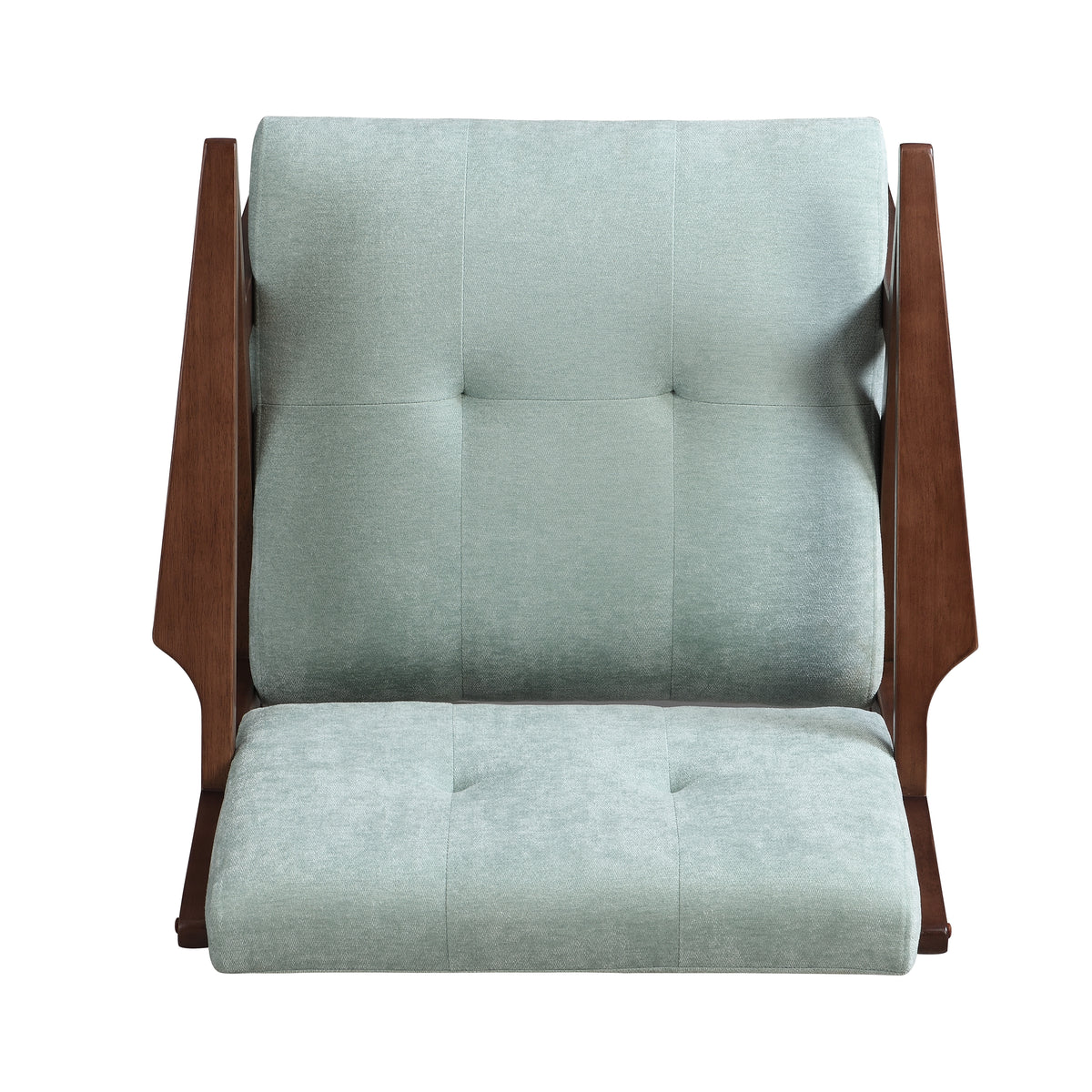 Scandi Comfort Lounge Chair Green Solid Wood Mdf