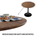 Walnut Circular Dining Table, 31.5 