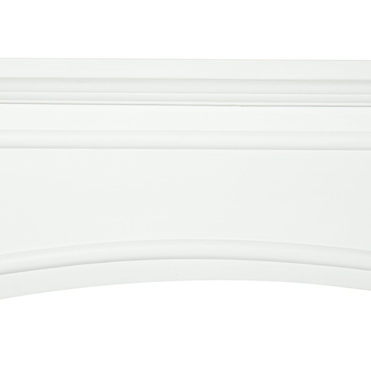 Homcom Modern Fireplace Mantel, Surround Mantels For Fireplace With Decorative Pattern Interior Width 29" White White Mdf
