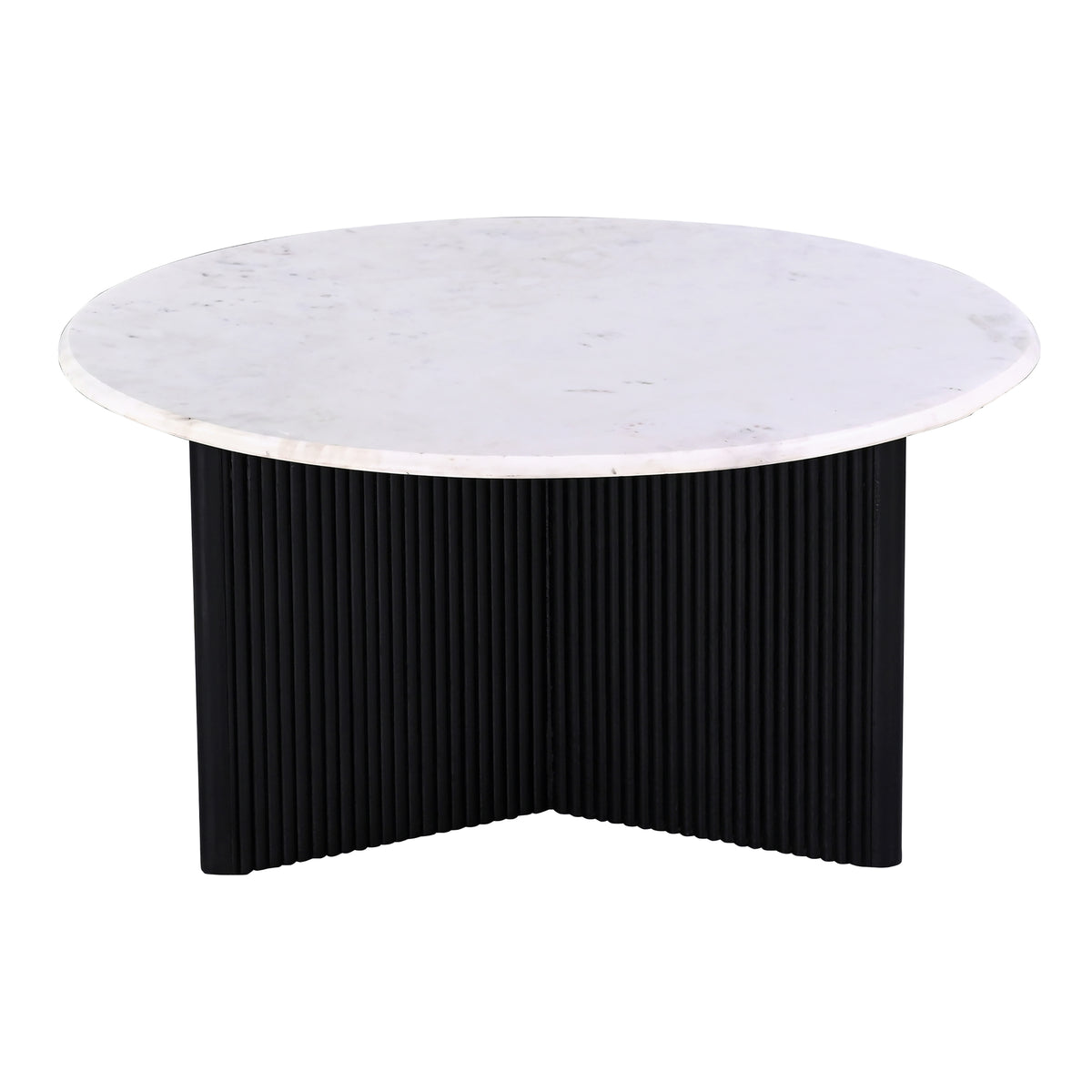 Luxurious Round Mable Topped Pedestal Coffee Table, Living Room Sofa Side Table, White Black Black White Primary Living Space Industrial Freestanding Mango Coffee & End Tables Round Marble,Solid Wood Pedestal