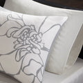 Printed Cotton Sateen Comforter Set Grey Peach Twin Twin Xl Twin Grey Peach Polyester