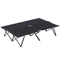 Outsunny 2 Person Folding Camping Cot For Adults, 50